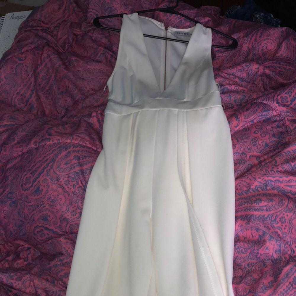 White fashionova jumpsuit